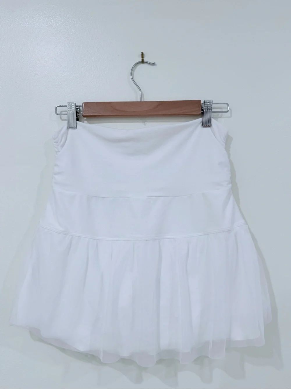 Nike White Tennis Skirt with Tulle